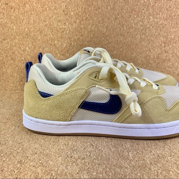 Nike Men's Alleyoop SB Club Gold Navy Skateboarding Shoes Size 8.5 - Picture 6 of 11